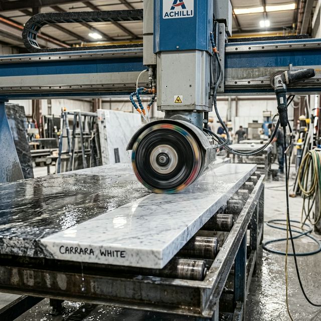 Granite edge polishing and molding machine